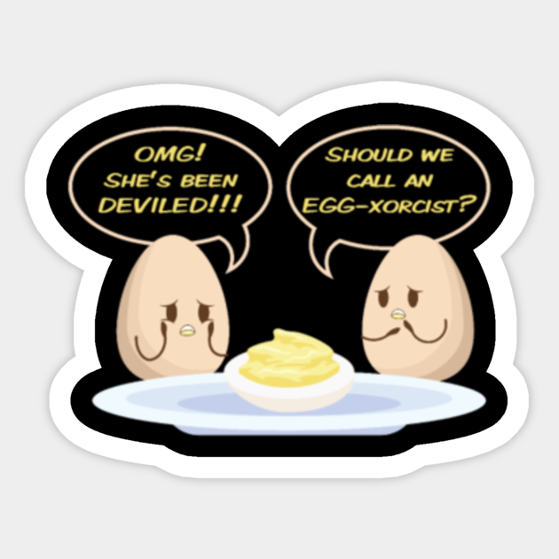 Deviled Egg Funny Joke Evil Egg Dish Party Potluck Deviled Eggs